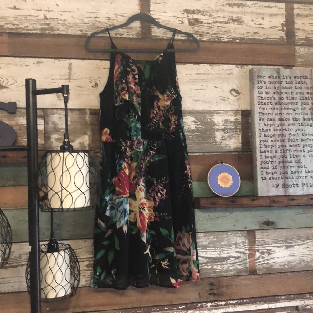 SOLD Floral halter cut dress